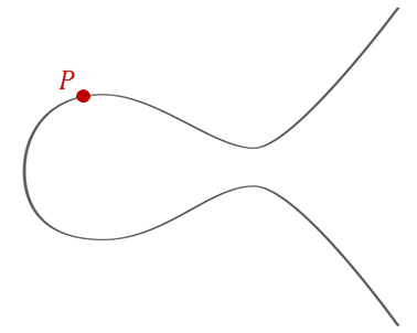 Animated elliptic curve visualization showing different curve shapes